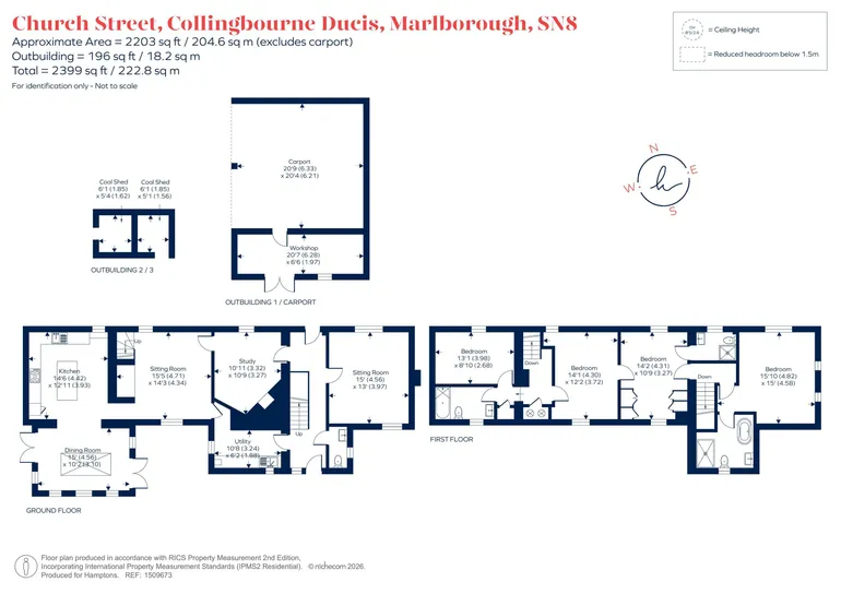 Floorplan 1 for Church Street, Collingbourne, SN8