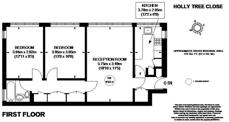 Floorplan 1 for Holly Tree Close London SW19