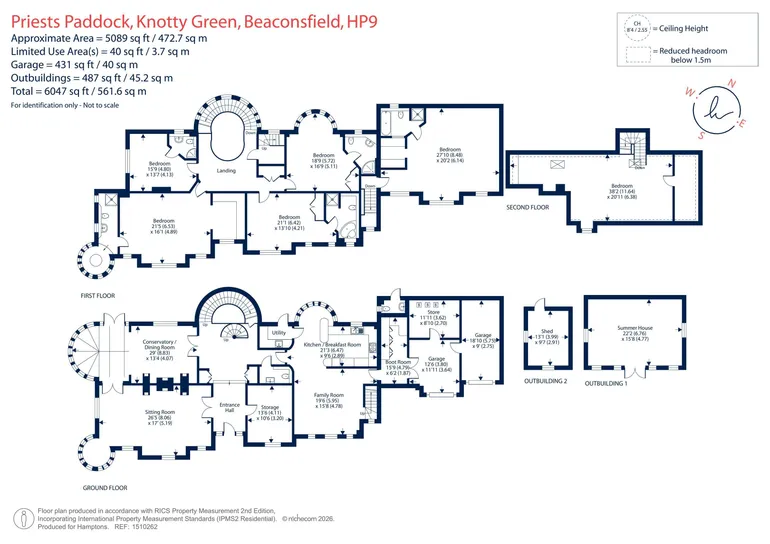 Floorplan 1 for Priests Paddock Beaconsfield HP9