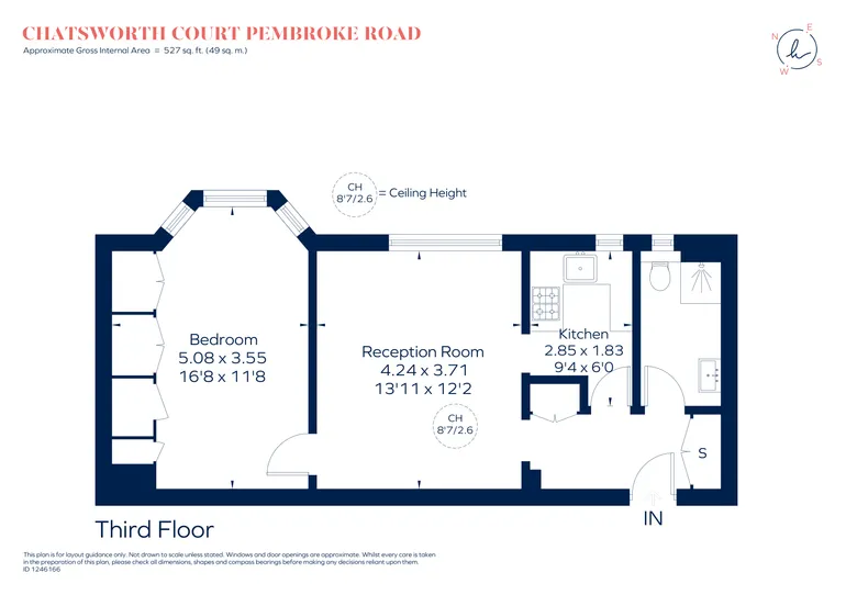 Floorplan 1 for Pembroke Road London W8