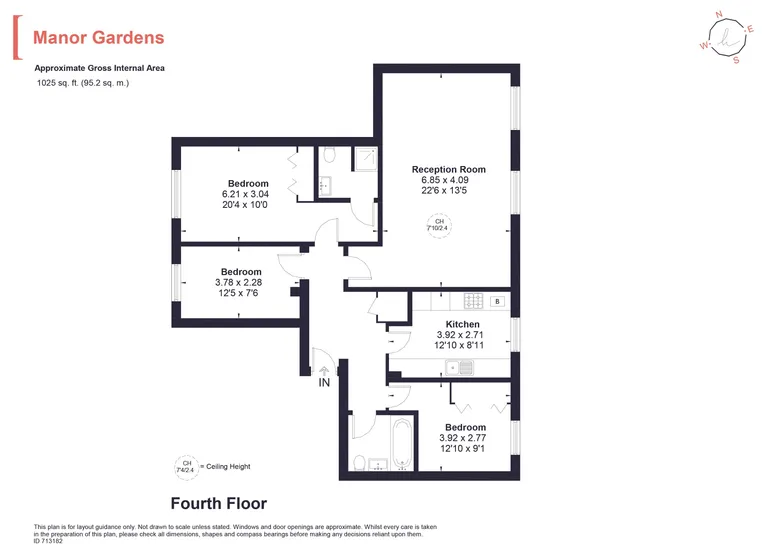 Floorplan 1 for Manor Gardens London N7