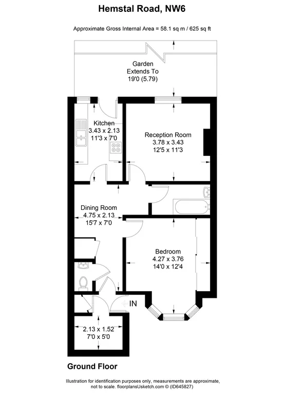 Floorplan 1 for Hemstal Road London NW6
