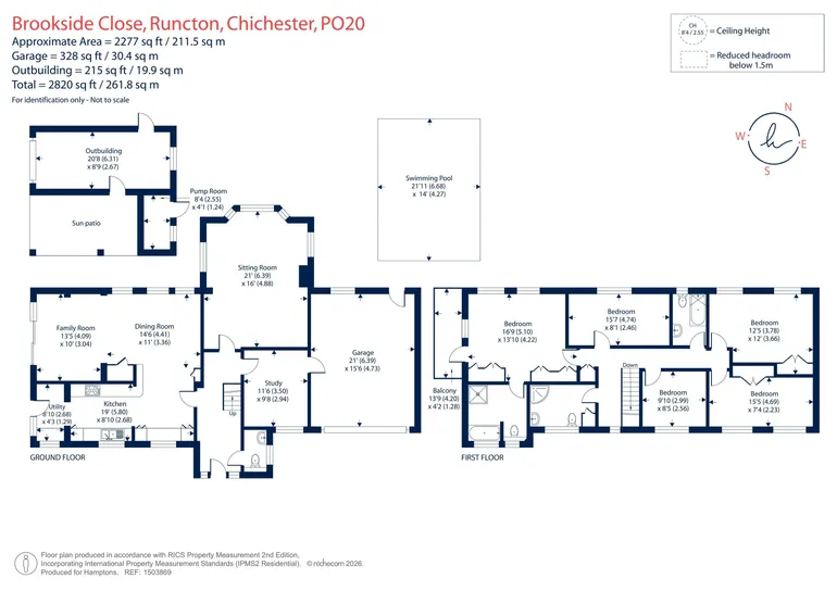Floorplan 1 for Brookside Close, Runcton, PO20