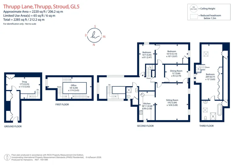 Floorplan 1 for Thrupp Lane, Stroud, GL5