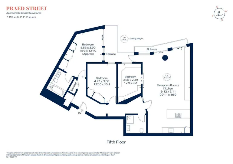 Floorplan 1 for Praed Street, London, W2