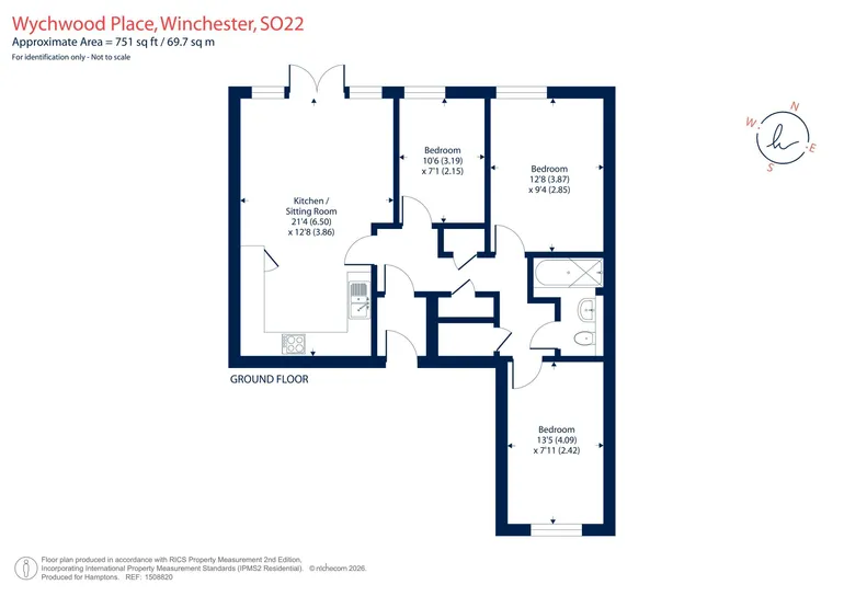 Floorplan 1 for Wychwood Place, Winchester, SO22