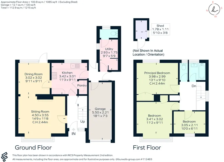Floorplan 1 for Bullhead Road, Borehamwood, WD6