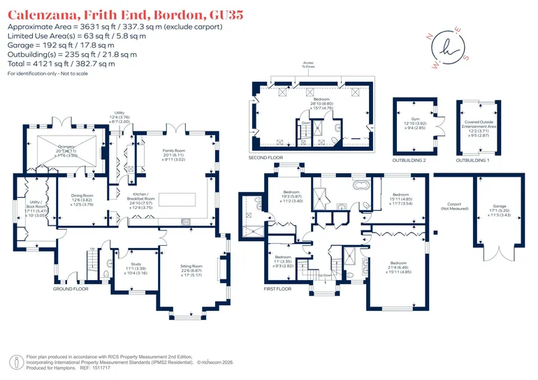 Floorplan 1 for Frith End Road, Frith End Near Farnham, GU35