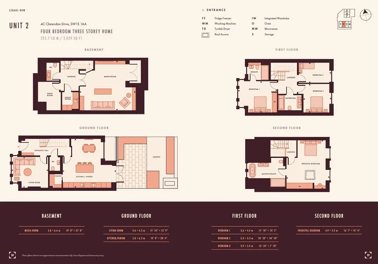 Floorplan 1 for Clarendon Drive, London, SW15