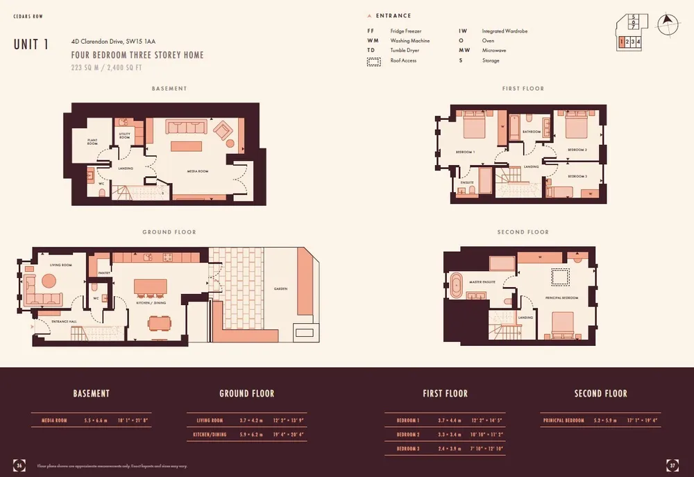 Floorplan for Clarendon Drive, London, SW15