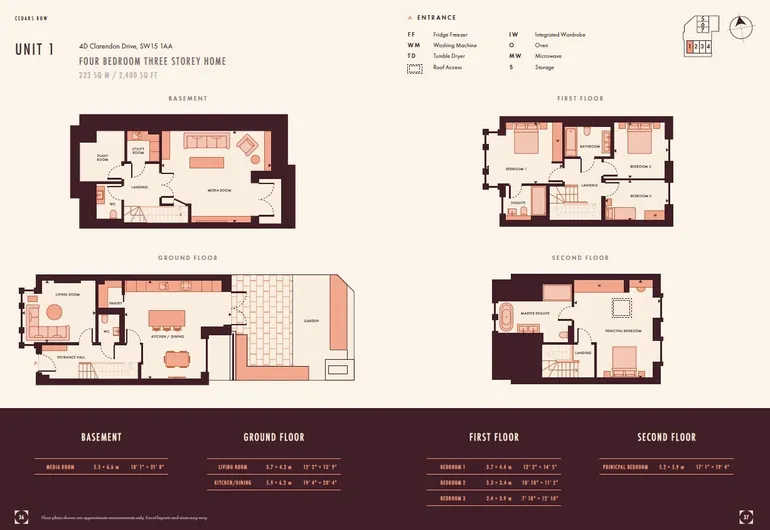 Floorplan 1 for Clarendon Drive, London, SW15
