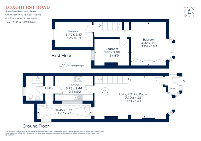 Floorplan 1 for Longhurst Road, London, SE13