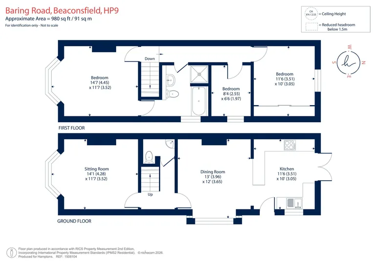 Floorplan 1 for Baring Road, Beaconsfield, HP9