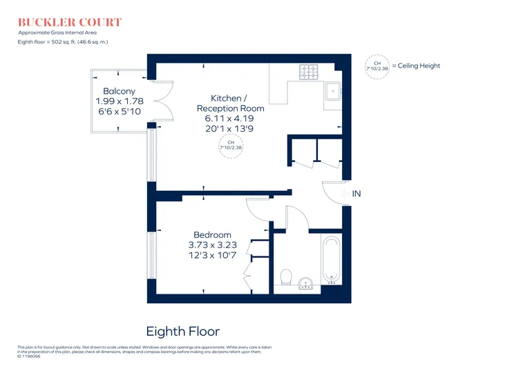 Floorplan 1 for Eden Grove London N7