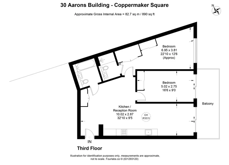 Floorplan 1 for Cherry Park Lane London E20