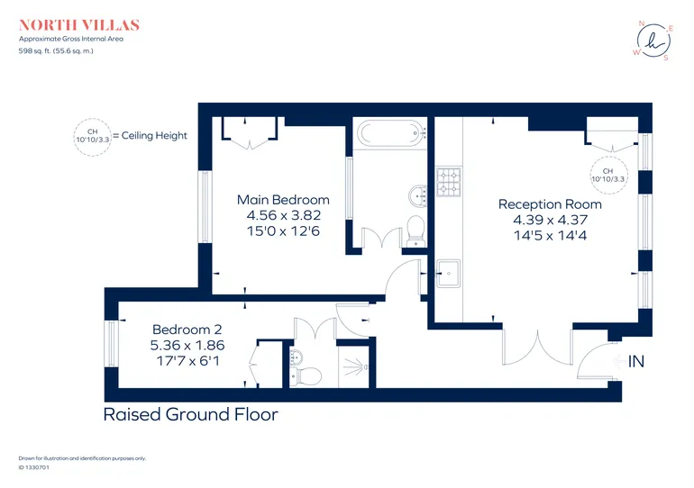 Floorplan 1 for North Villas, London, NW1