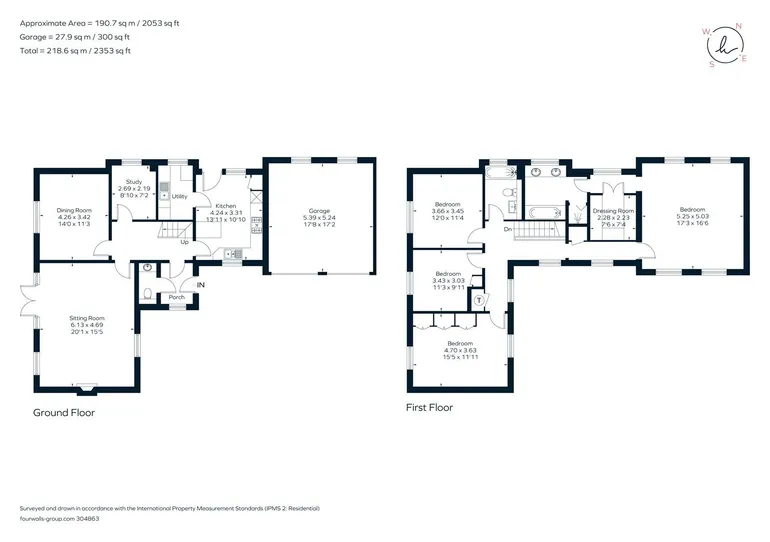 Floorplan 1 for Channer Drive, Penn, HP10
