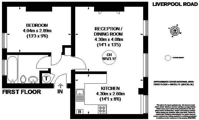 Floorplan 1 for Liverpool Road London N7