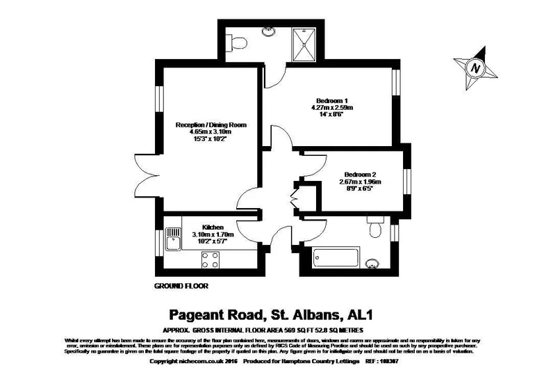 Floorplan 1 for Samuel Square St Albans AL1