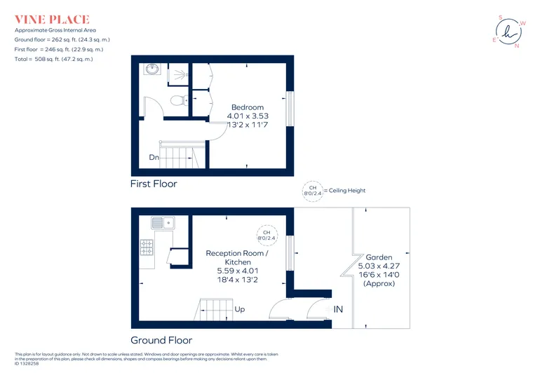 Floorplan 1 for Vine Place, Hounslow, TW3