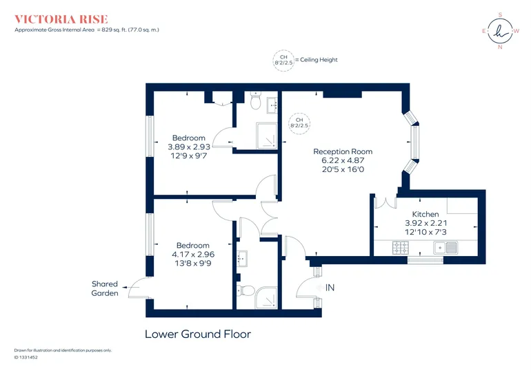Floorplan 1 for Victoria Rise London SW4