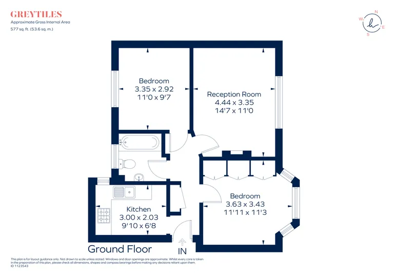 Floorplan 1 for Queens Road Teddington TW11