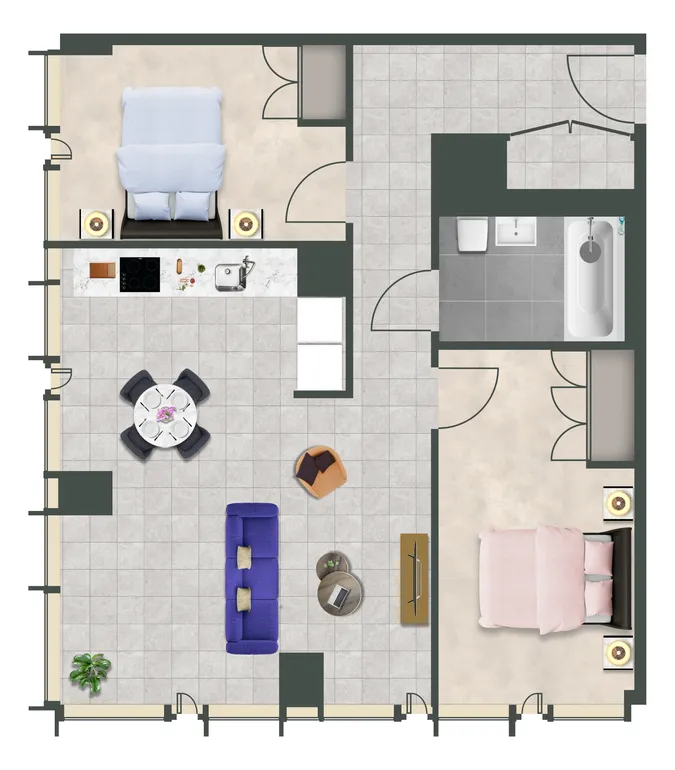 Floorplan 1 for The Mercian, Broad Street Birmingham B15