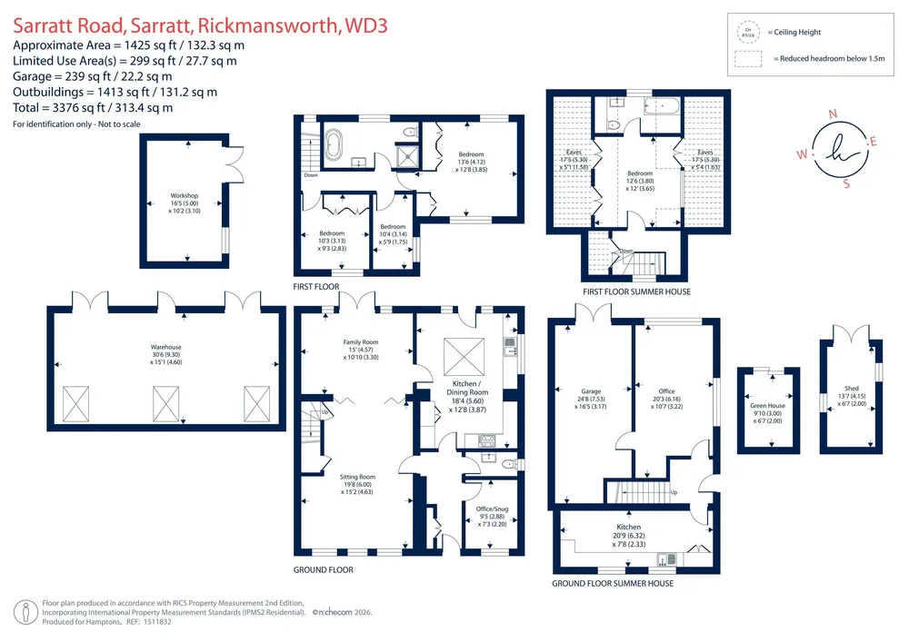 Floorplan for Sarratt Road, Sarratt, WD3