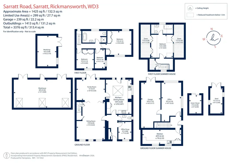 Floorplan 1 for Sarratt Road, Rickmansworth, WD3