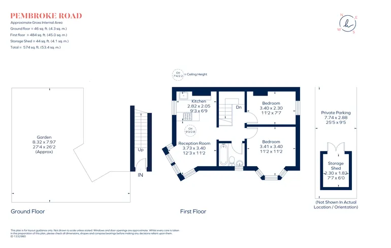Floorplan 1 for Pembroke Road, London, N10