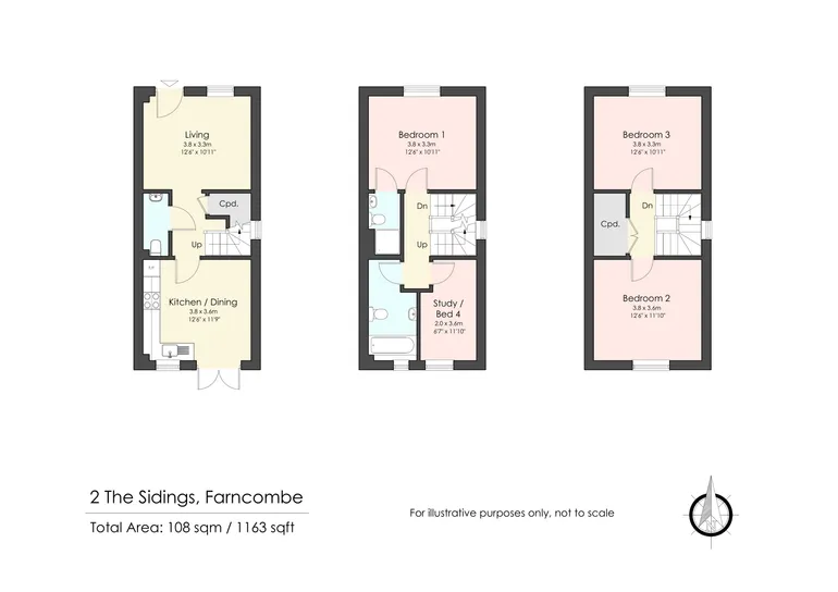 Floorplan 1 for The Sidings, Farncombe Street, Godalming, GU7