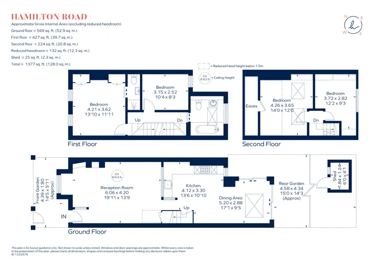 Floorplan 1 for Hamilton Road, London, N2