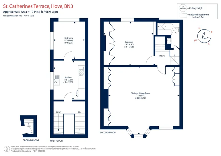 Floorplan 1 for St. Catherines Terrace, Hove, BN3