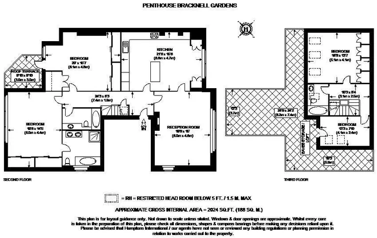 Floorplan 1 for Bracknell Gardens London NW3