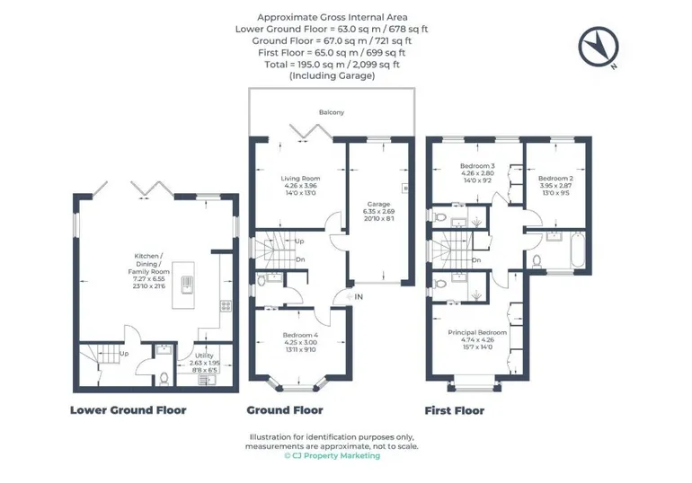 Floorplan 1 for Franklin Close Chesham HP5