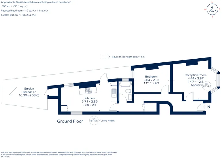 Floorplan 1 for Radbourne Road, SW12