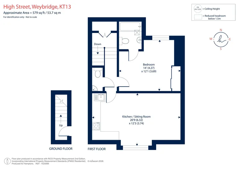Floorplan 1 for High Street Weybridge KT13