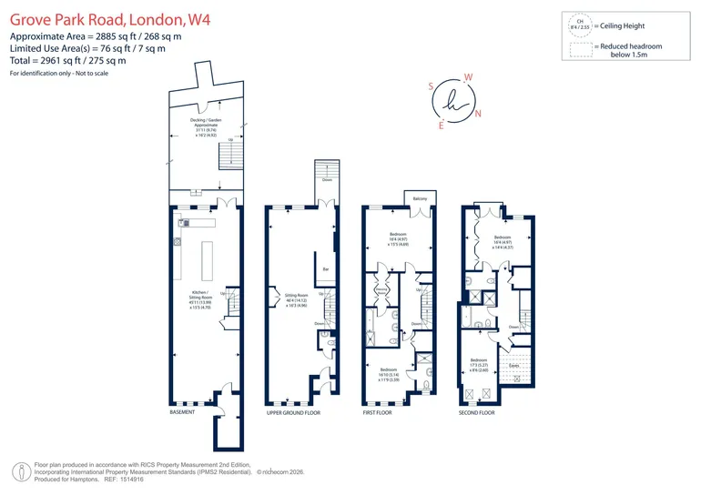 Floorplan 1 for Grove Park Road London W4