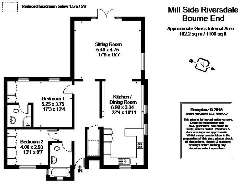 Floorplan 1 for Riversdale Bourne End SL8