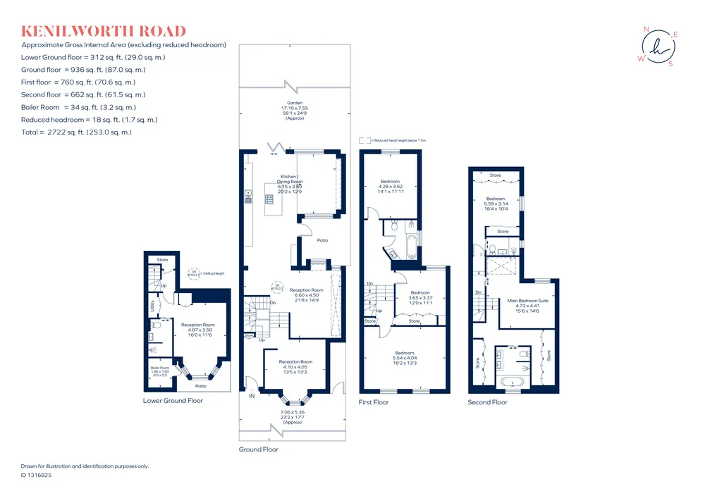Floorplan for Kenilworth Road, Ealing, W5