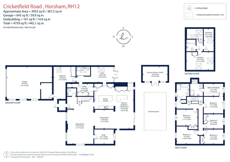 Floorplan 1 for Cricketfield Road, Horsham, RH12