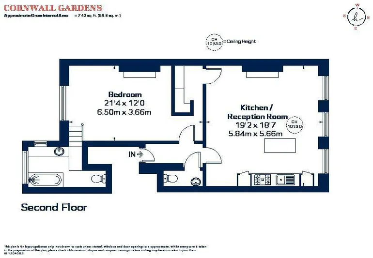 Floorplan 1 for Cornwall Gardens London SW7