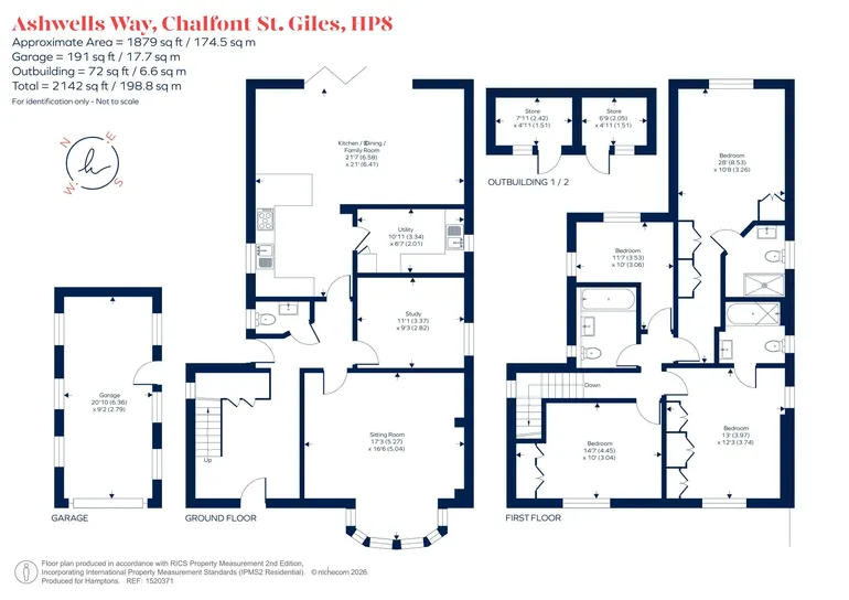 Floorplan 1 for Ashwells Way, Chalfont St. Giles, HP8