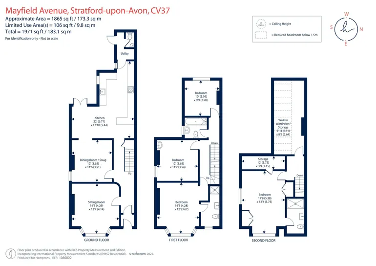 Floorplan 1 for Mayfield Avenue, Stratford-Upon-Avon, CV37