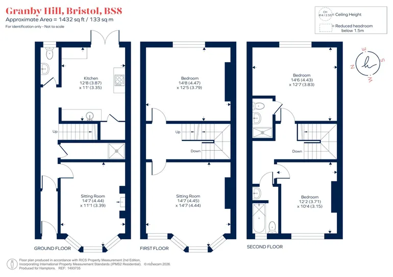 Floorplan 1 for Granby Hill, Bristol, BS8