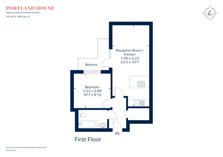 Floorplan 1 for Chartfield Avenue, London, SW15