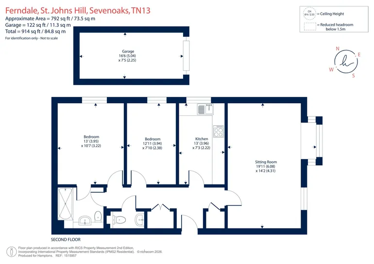 Floorplan 1 for St. Johns Hill, Sevenoaks, TN13