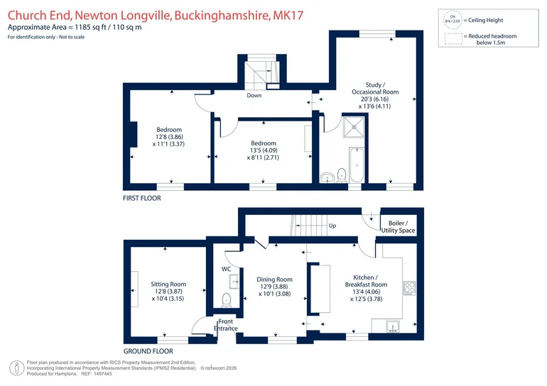 Floorplan 1 for Church End, Newton Longville, MK17