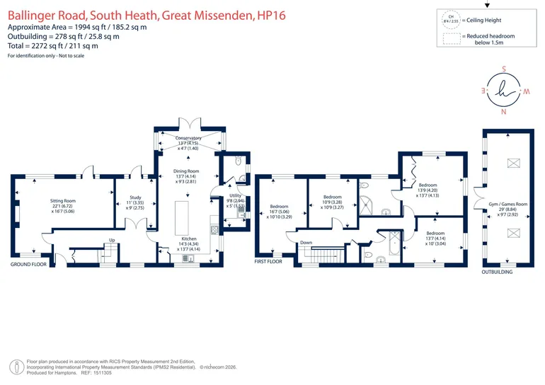 Floorplan 1 for Ballinger Road, South Heath, HP16