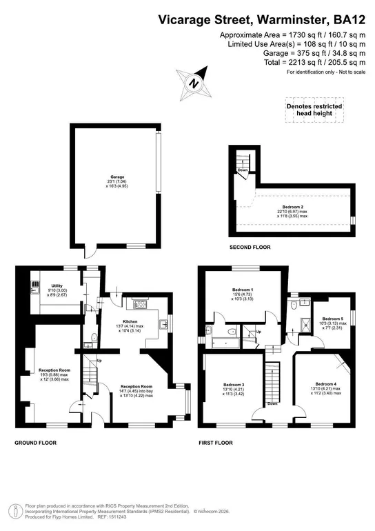 Floorplan 1 for Vicarage Street, Warminster, BA12